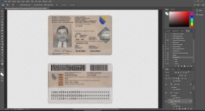 Bosnia and Herzegovina id card psd template