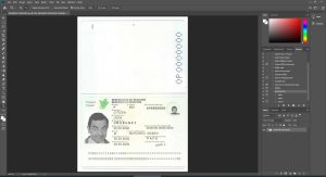 Burundi Passport psd template